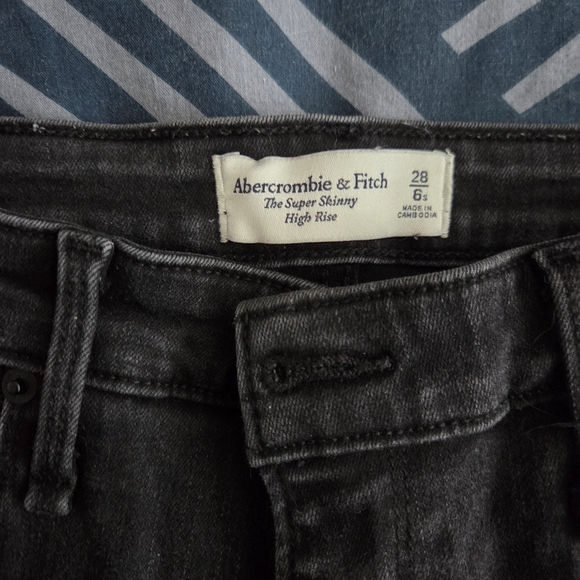 Abercrombie & Fitch Charcoal Jeans - Picture 2 of 3